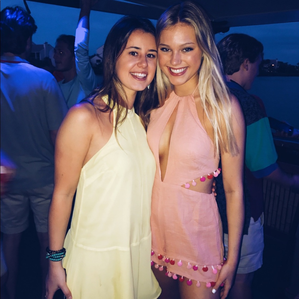 Majorelle Fiji Romper in blush